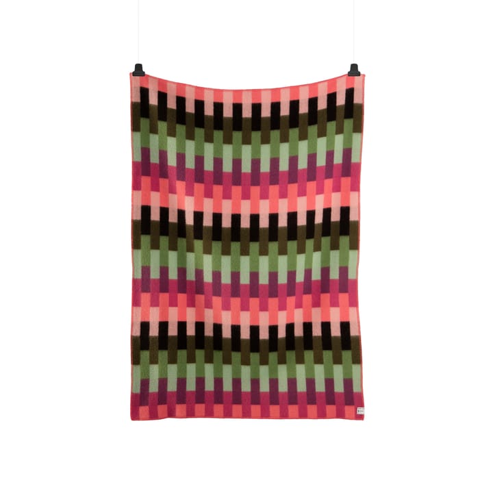 Åsmund 볼드 담요 135x200 cm - Pink-green - Røros Tweed | 뢰로스 트위드