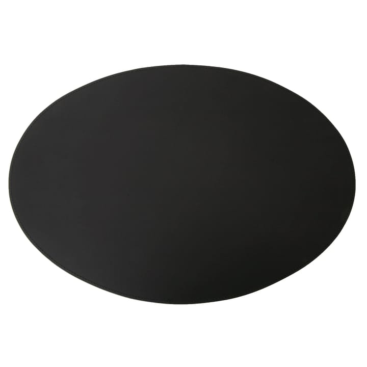 Ørskov 테이블 매트 원형 가죽 47x34 cm - Black - Ørskov | 오르슈코브