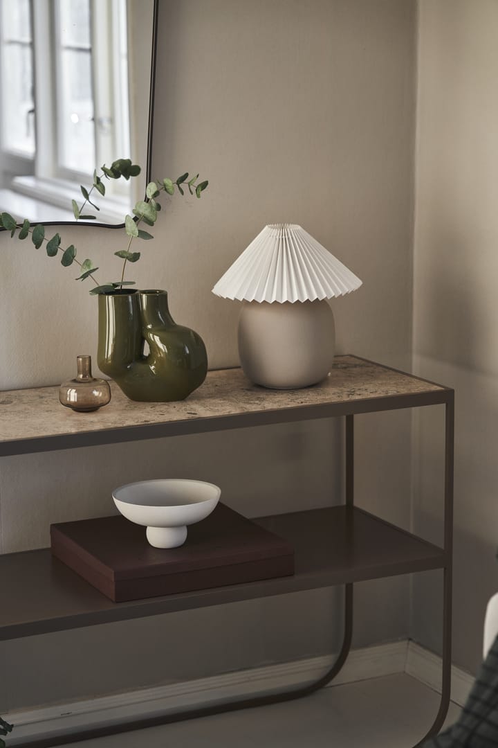 Boulder 테이블 조명 29 cm grey-pleated white Scandi Living | 스칸디리빙