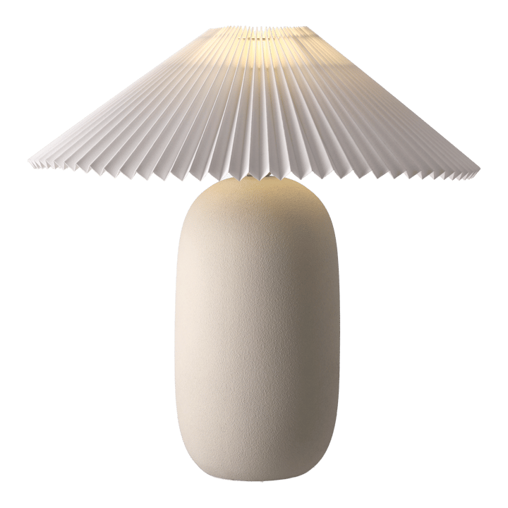 Boulder 테이블 조명 48 cm beige-pleated white - undefined - Scandi Living | 스칸디리빙