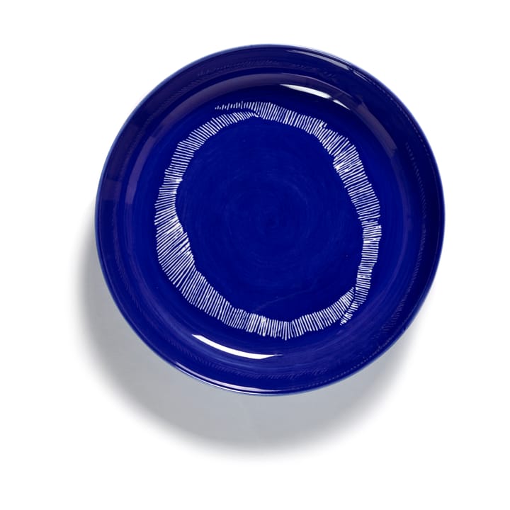 Ottolenghi Feast 딥플레이트 Ø22 cm 2개 세트 - Dark blue stripes-white - Serax | 세락스