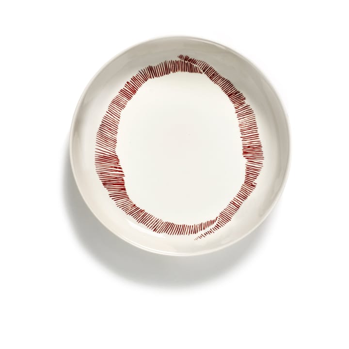 Ottolenghi Feast 딥플레이트 Ø22 cm 2개 세트 - White stripes-red - Serax | 세락스