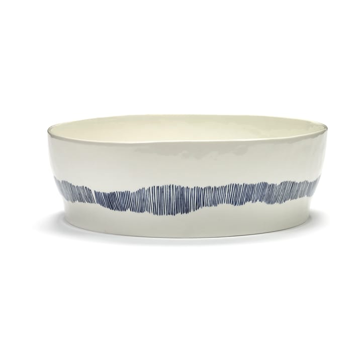 Ottolenghi Feast 샐러드 보울 Ø27,5 cm, White stripes-blue Serax | 세락스