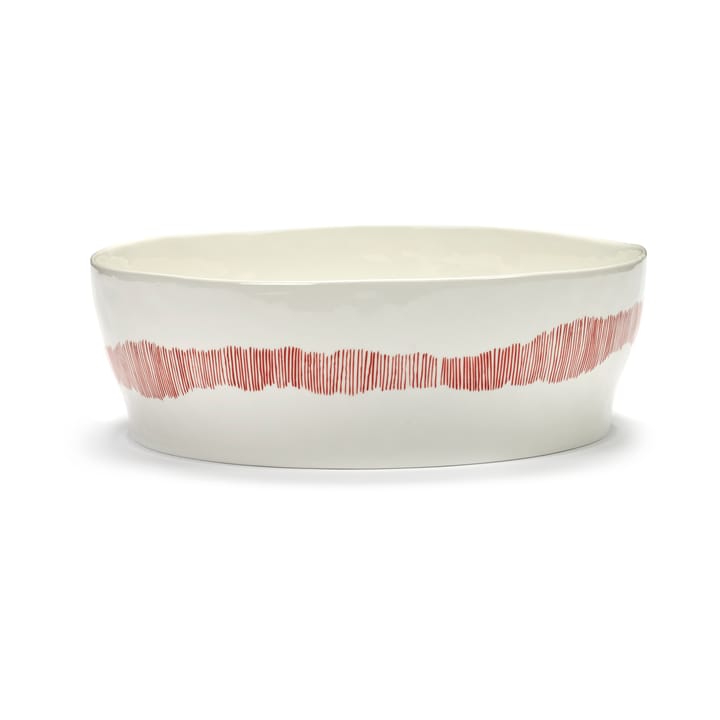 Ottolenghi Feast 샐러드 보울 Ø27,5 cm - White stripes-red - Serax | 세락스