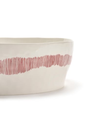 Ottolenghi Feast 샐러드 보울 Ø27,5 cm - White stripes-red - Serax | 세락스