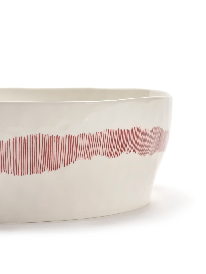 Ottolenghi Feast 샐러드 보울 Ø27,5 cm - White stripes-red - Serax | 세락스