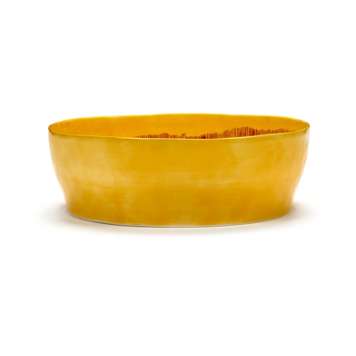 Ottolenghi Feast 샐러드 보울 Ø27,5 cm - Yellow stripes-red - Serax | 세락스