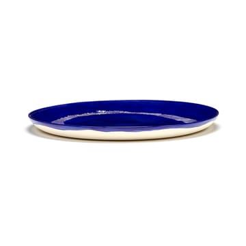 Ottolenghi Feast 접시 L Ø26,5 cm 2개 세트 - Dark blue stripes-white - Serax | 세락스