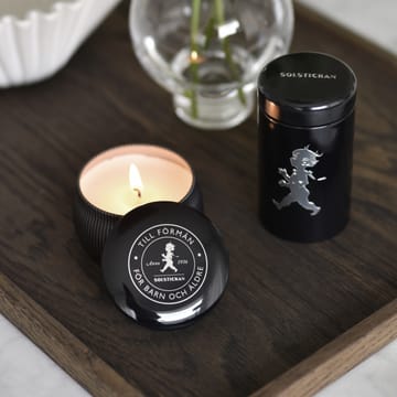 솔스티칸 기프트 박스 향초 + 성냥 튜브 - Black-scented candle cedarwood - Solstickan Design | 솔스티칸 디자인