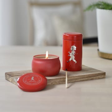 솔스티칸 기프트 박스 향초 + 성냥 튜브 - Red-scented candle cinnamon & orange - Solstickan Design | 솔스티칸 디자인