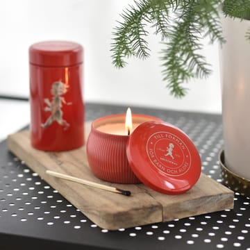 솔스티칸 기프트 박스 향초 + 성냥 튜브 - Red-scented candle cinnamon & orange - Solstickan Design | 솔스티칸 디자인