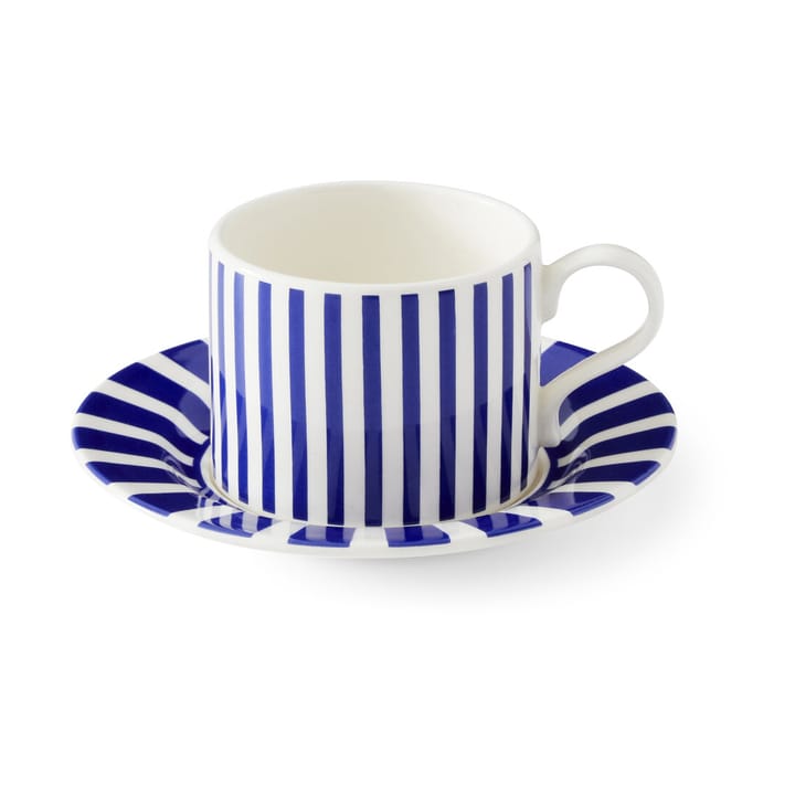 Steccato 티 머그 29 cl 과 소서 Ø15.5 cm - Blue-white - Spode | 스포드