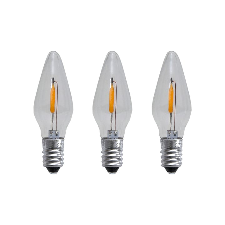 �스페어 E10 LED 필라멘트 소프트 글로우 3개 세트 - 0.5W 1900K non-dimmable - Star Trading | 스타트레이딩