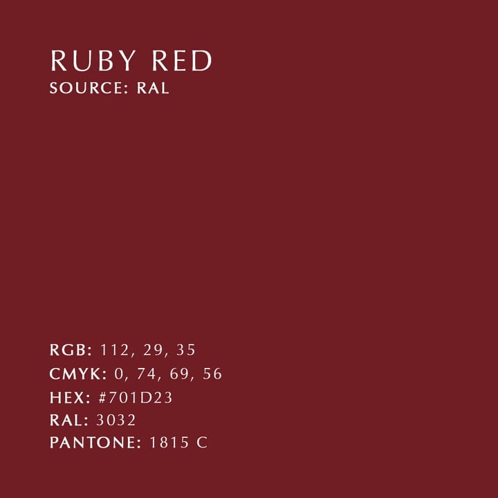 알루비아 펜던트 조명용 전등갓 ruby 레드 - 40 cm - Umage | 우메이