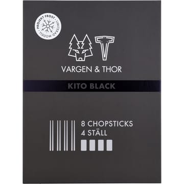 키토 젓가락 4개 세트 - Black - Vargen & Thor