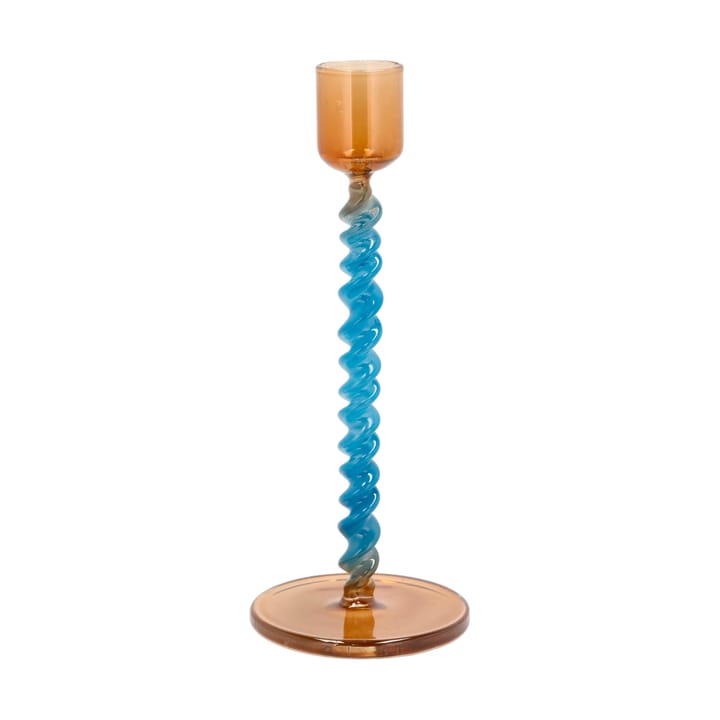 스타일즈 캔들스틱 16,3 cm - Blue-amber - Villa Collection | 빌라 콜렉션